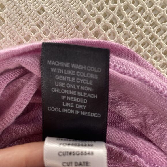 Torrid Babydoll Top Blouse Tunic Lace Short Scallop Sleeves Size 2 2X Pink - Picture 11 of 11